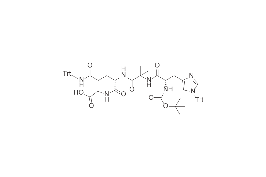 Boc-His(Trt)-Aib-GIn(Trt)-Gly-OH