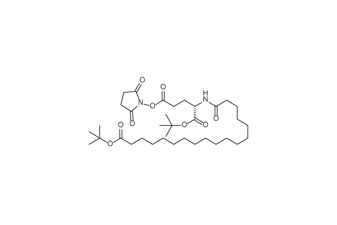 1-(tert-butyl) 5-(2,5-dioxopyrrolidin-1-yl) (18-(tert-butoxy)-18-oxooctadecanoyl)-L-glutamate