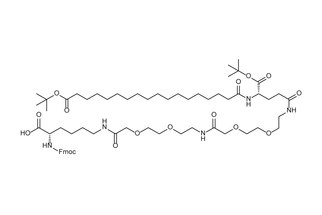 Fmoc-L-Lys[Oct-(otBu)-γ-Glu-(otBu)-AEEA-AEEA]-OH